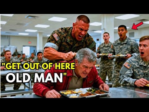 US Marine Shoved the Old Veteran — The Mess Hall Froze When the General Saluted thumbnail