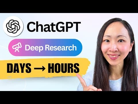 Top ChatGPT Deep Research Workflows to SAVE HOURS at Work! thumbnail