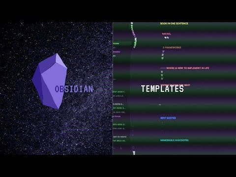 How to Use Templates for Effective Note Taking in Obsidian thumbnail
