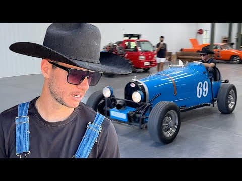 Whistlindiesel hit 10M subscribers and was gifted a vintage Bugatti thumbnail