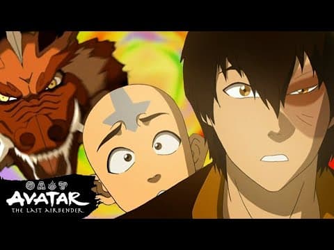 Aang + Zuko Dragon Dance with the Firebending Masters 🐲 | Avatar: The Last Airbender thumbnail