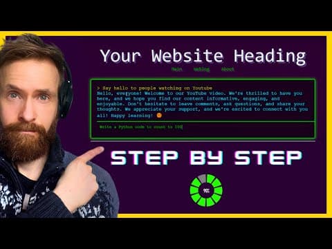 How to Build a Website with LLM Integration Using Claude 3 thumbnail