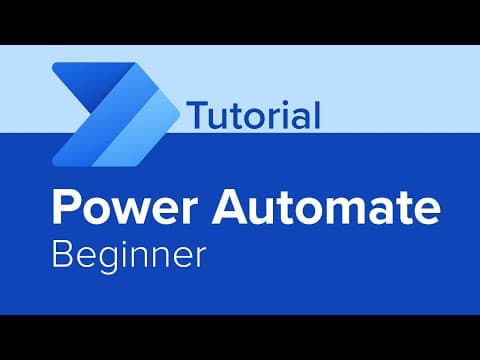 Power Automate Beginner Tutorial thumbnail