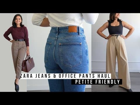 Fall Office Pants & Jeans Try-on Haul - Zara 2023 New Arrivals thumbnail