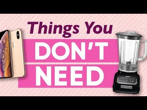 9 Unnecessary Items You Think You Need To Buy | The Financial Diet thumbnail