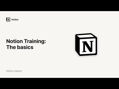 Notion Training: The Basics thumbnail