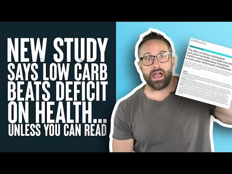 New Study Shows Low Carb Better Than Calorie Restriction | Educational Video | Biolayne thumbnail