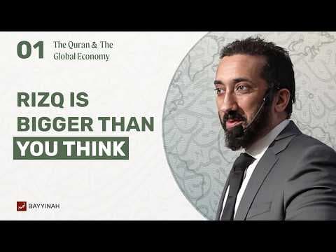 How the Quran Talks About Money, Trade and Business | Quran & The Global Economy by Nouman Ali Khan thumbnail
