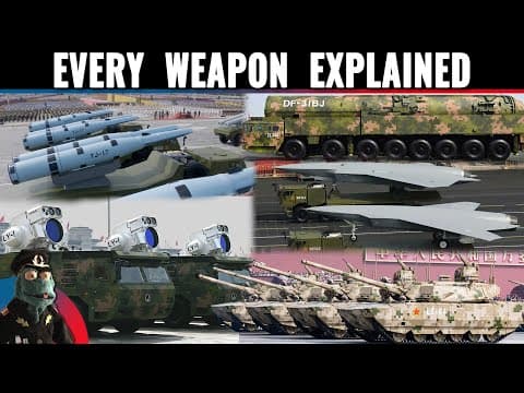 All 76 weapons at China 2025 military parade explained. 47 are brand new. thumbnail