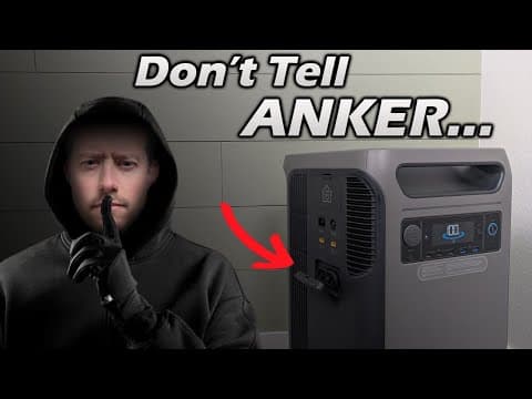 I didn't Know This Was Possible!! Backdoor Battery Access to the Anker SOLIX F3800! thumbnail