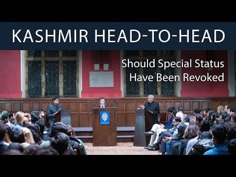 The Crisis in Kashmir | Head-to-Head Debate at The Oxford Union thumbnail