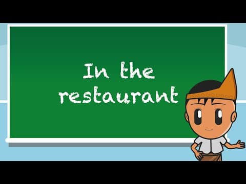Learn Indonesian online - In the restaurant - Lesson 23 thumbnail