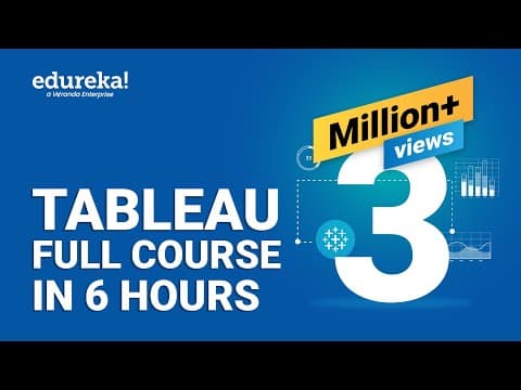 Tableau Full Course - Learn Tableau in 6 Hours | Tableau Training for Beginners | Edureka thumbnail