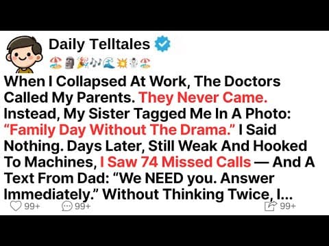 When I Collapsed At Work, The Doctors Called My Parents. They Never Came. Instead, My Sister Tagged thumbnail