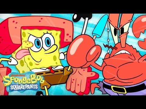 90 MINUTES of SpongeBob in Action... Literally 👊 | SpongeBob thumbnail