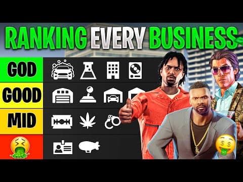 RANKING EVERY BUSINESS From WORST To BEST in GTA Online (GTA5 Best Businesses 2025) thumbnail