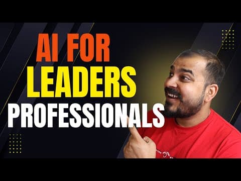Generative AI For Starters- Professionals And Leaders Bootcamp Annoucnement thumbnail