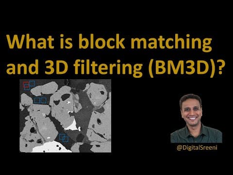 101 - What is block matching and 3D filtering (BM3D)? thumbnail