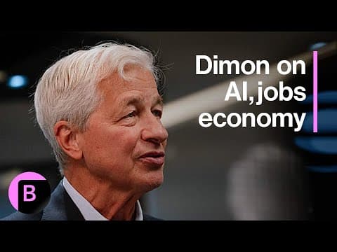JPMorgan CEO Dimon on Growth of AI, Jobs, Government Shutdown thumbnail