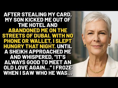 My son kicked me out of a hotel in Dubai. I was left penniless Until a billionaire sheikh recognized thumbnail