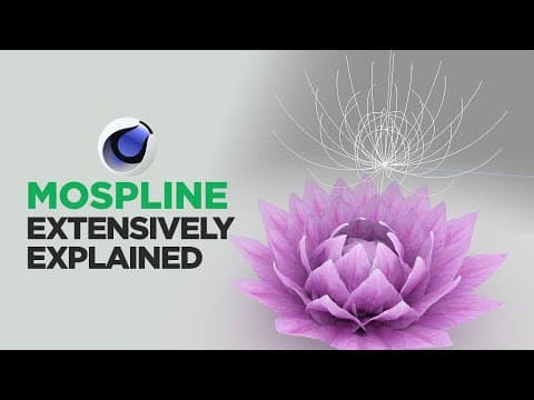 C4D MoSpline & Everything Explained in Detail - Cinema 4D Mograph thumbnail