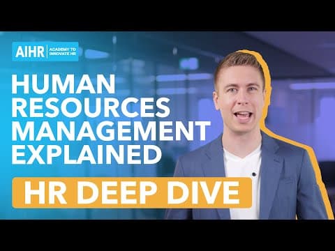 What Is Human Resource Management (HRM) Exactly? thumbnail
