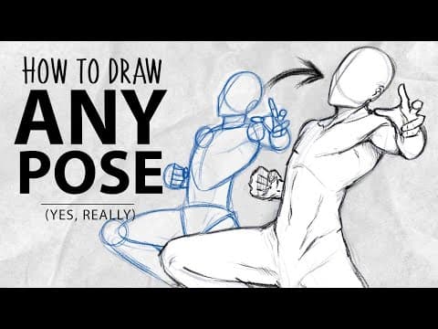How to draw ANY POSE in 10 minutes | DrawlikeaSir thumbnail