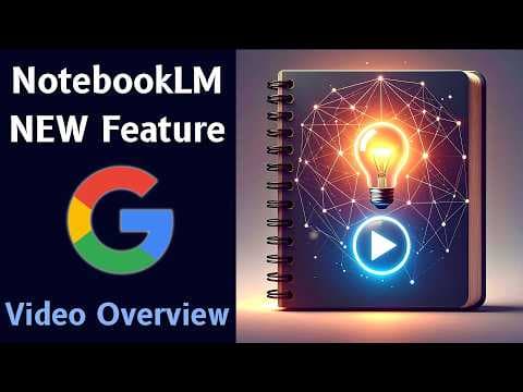 NEW NotebookLM Features 📝 Video Overview + Studio 📚 Practical Uses thumbnail