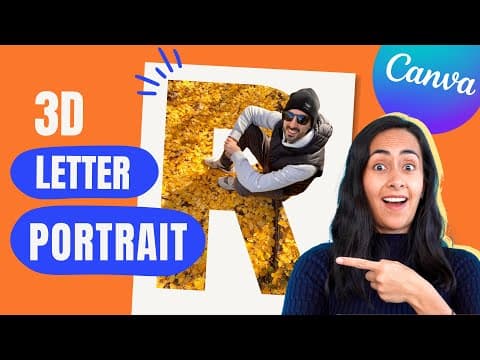 How to Create Stunning Letter Portraits in Canva Pro thumbnail