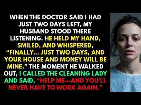 “The Doctor Said I Had 2 Days Left… What My Husband Whispered Exposed His True Evil” thumbnail