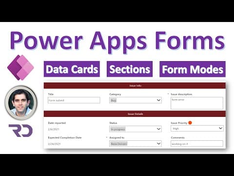 Power Apps Form Control Tutorial - New Edit Form thumbnail