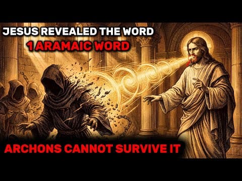 Jesus Spoke 1 Aramaic Word That Makes Archons Flee — The Bible Mistranslated It On Purpose thumbnail