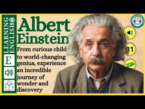 Improve your English  ⭐  Very Interesting Story - Level 3 -  Albert Einstein | WooEnglish thumbnail