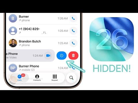 iOS 26 - 30+ Best HIDDEN Features! thumbnail