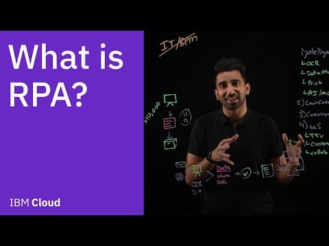 What is RPA (Robotic Process Automation)? thumbnail