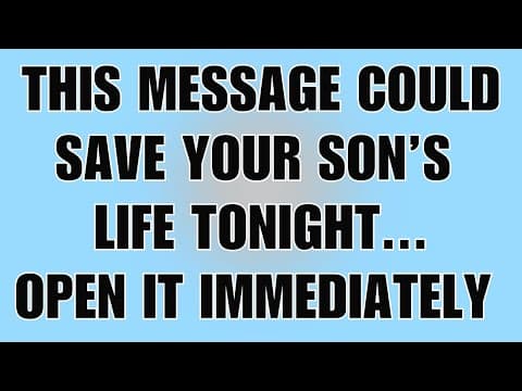 🧾God Says: This Message Could Save Your Son’s Life Tonight… | God Message #jesus #godsays thumbnail