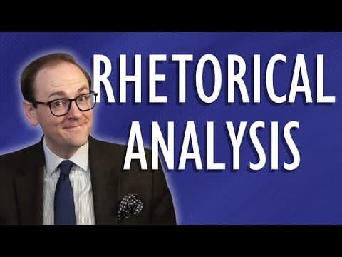Rhetorical Analysis Is Easy and Useful (and Fun!) thumbnail