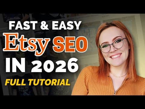 Complete Etsy SEO Tutorial for 2026 using eRank 🎯 thumbnail