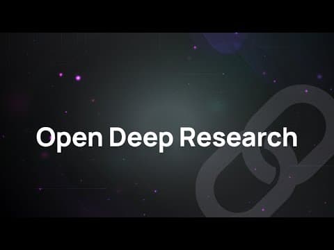 Open Deep Research thumbnail