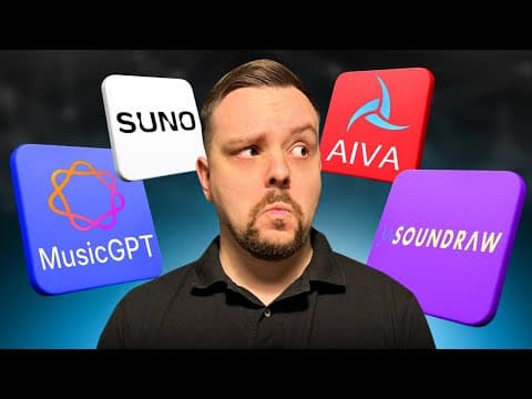 MusicGPT vs Suno vs AIVA vs Soundraw – 2026 | I Made the Same Song in 4 Different AI Music Tools thumbnail