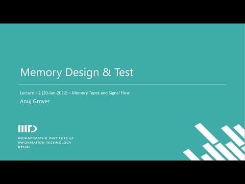 Lecture 2   Memory Types and Signal Flow thumbnail