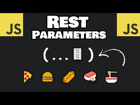 JavaScript REST PARAMETERS in 8 minutes! 🗄 thumbnail