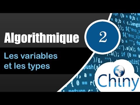 Algorithmique (2/14) - Les variables et les types thumbnail