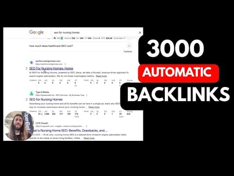 Top Google in DAYS With 3000 Automatic Backlinks Step by Step thumbnail