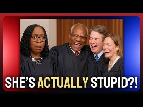 Justice Jackson's Colleagues Are MOCKING Her. It's BRUTAL. thumbnail