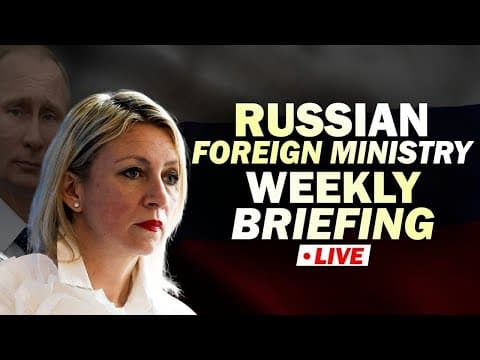 RUSSIA |UKRAINE |Russian foreign ministry spokeswoman Maria Zakharova holds weekly briefing thumbnail