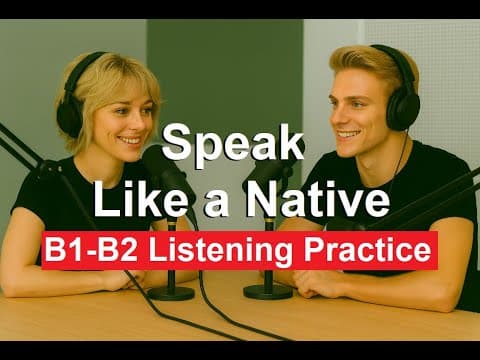 🎧 Speak Like a Native – Secrets for Natural English | B1–B2 Listening Practice thumbnail