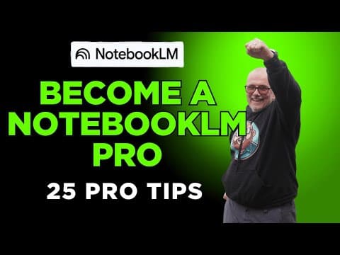 25 NotebookLM Hacks (FREE) 💥 | Instantly Turn PDFs into Mind-Maps, Flash-Cards & Research Gold thumbnail