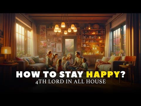 How To Stay Happy? Even in bad times - 4th lord in 12 houses By Lunar Astro thumbnail
