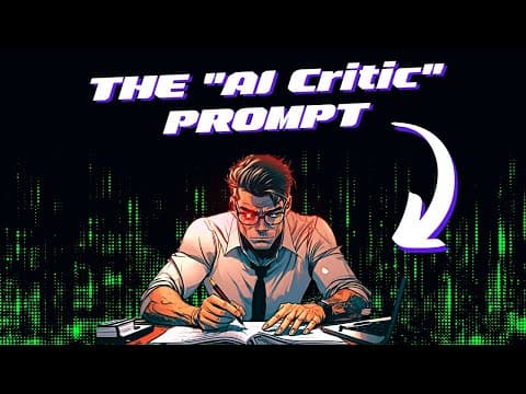ChatGPT Prompt Engineering: The “AI Critic” Prompt thumbnail